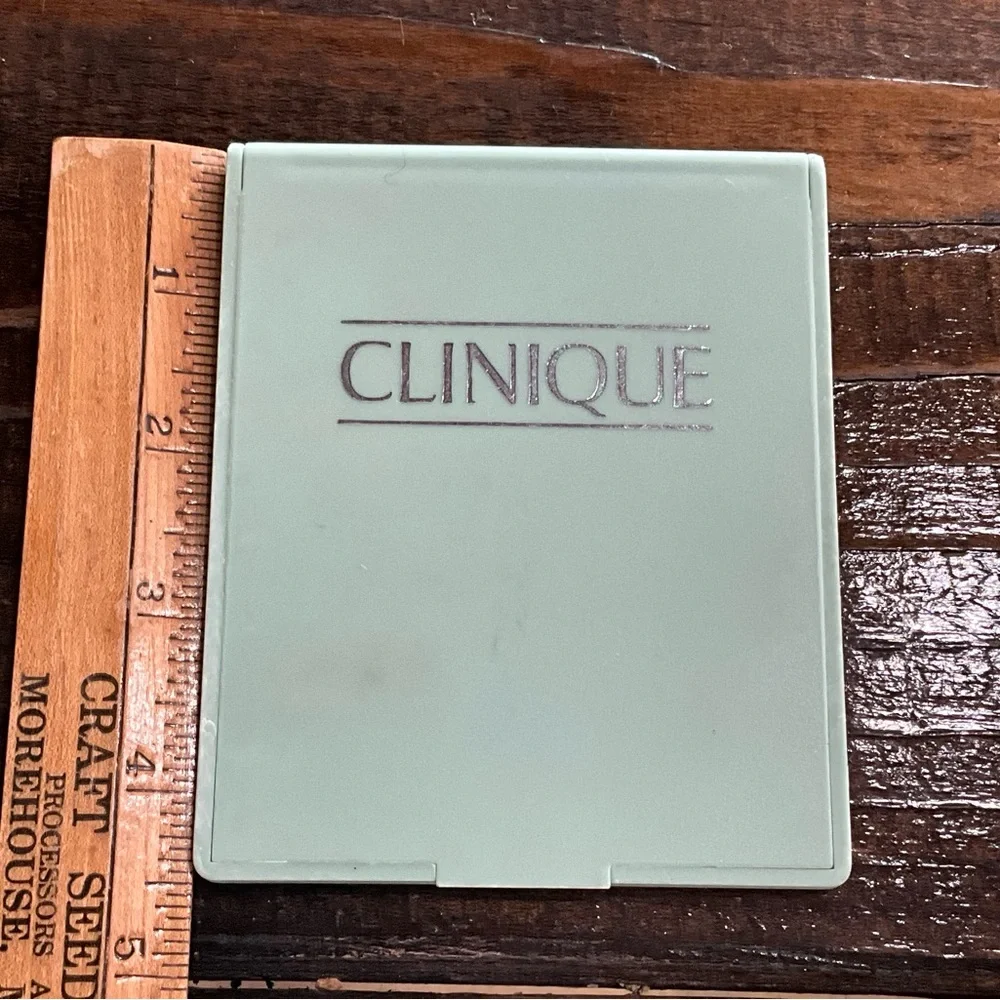 Vintage Clinique Green Compact Travel Mirror
